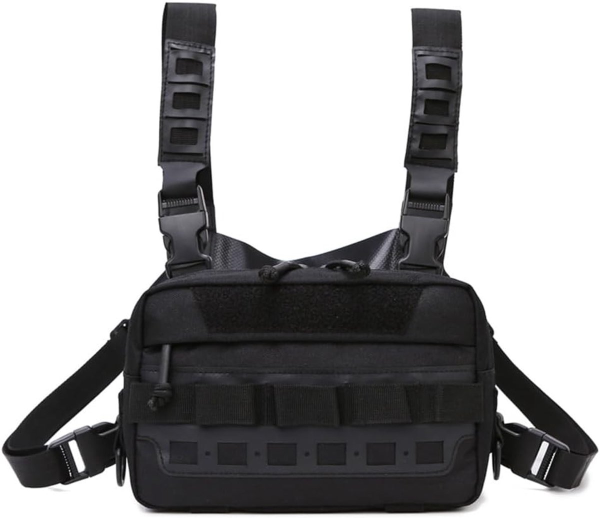 Tactische Schoudertas met Molle Systeem, 24 x 18 x 8 cm, Waterdicht, Veelzijdige Opbergruimte, Ideaal voor Outdoor Activiteiten