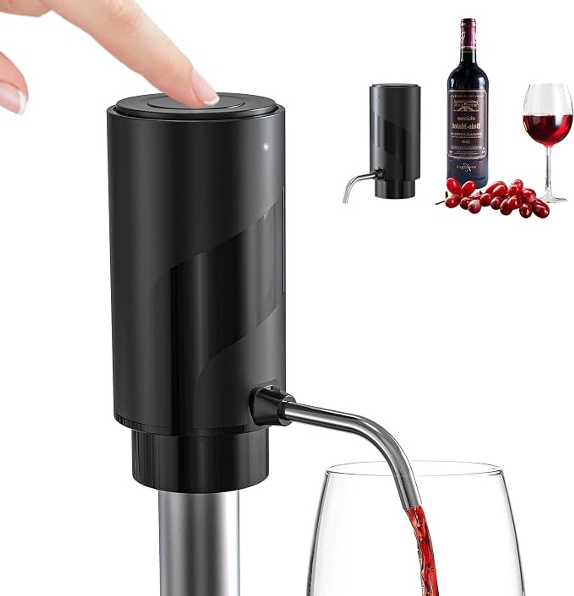 KZQ Electric Wine Dispenser Automatic Wine Aerator Rechargeable