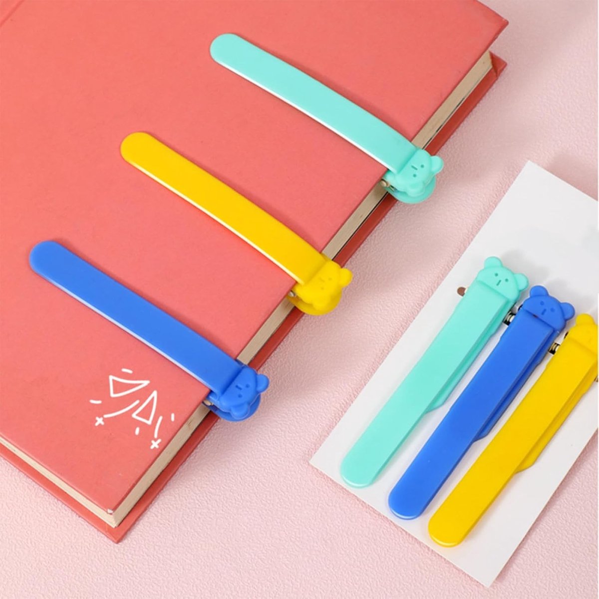 Automatische Bladerboeken Bladwijzers voor Kinderen - 6 Stuks Silicone Bladwijzers voor Lezen, Kleurverandering en Creatief Gebruik