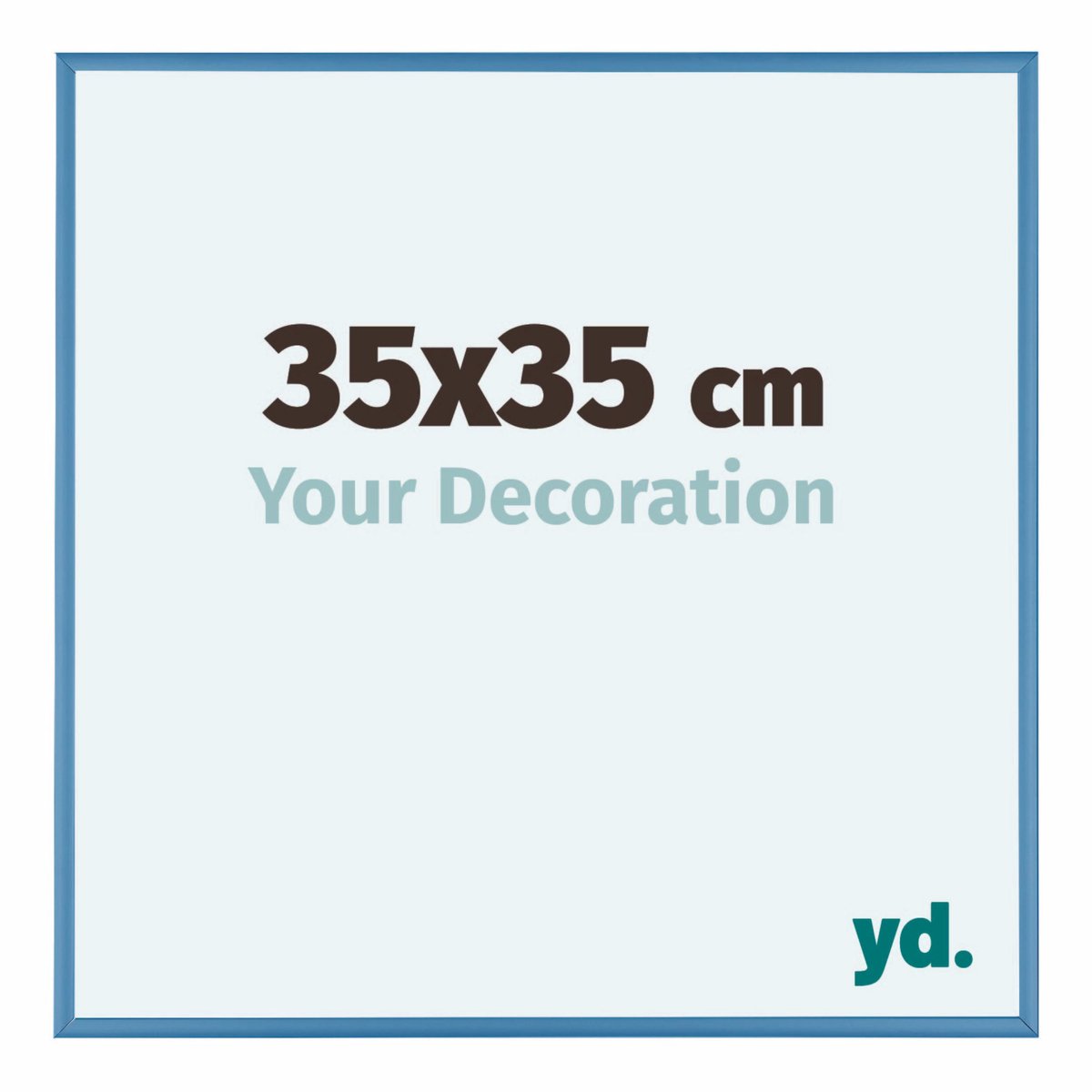 yd. Your Decoration - Fotolijst 35x35 cm - Aluminium - Staal Blauw - Kent