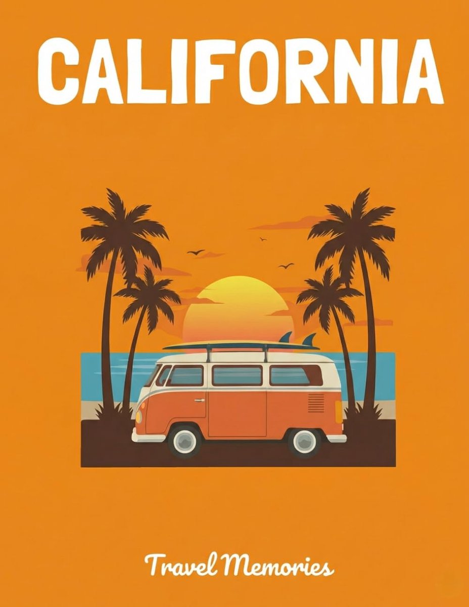 California Travel Photo Scrapbook: A DIY Memory Album with Aesthetic Pages to Paste Photos, Tickets and Write Your - ShopVlot