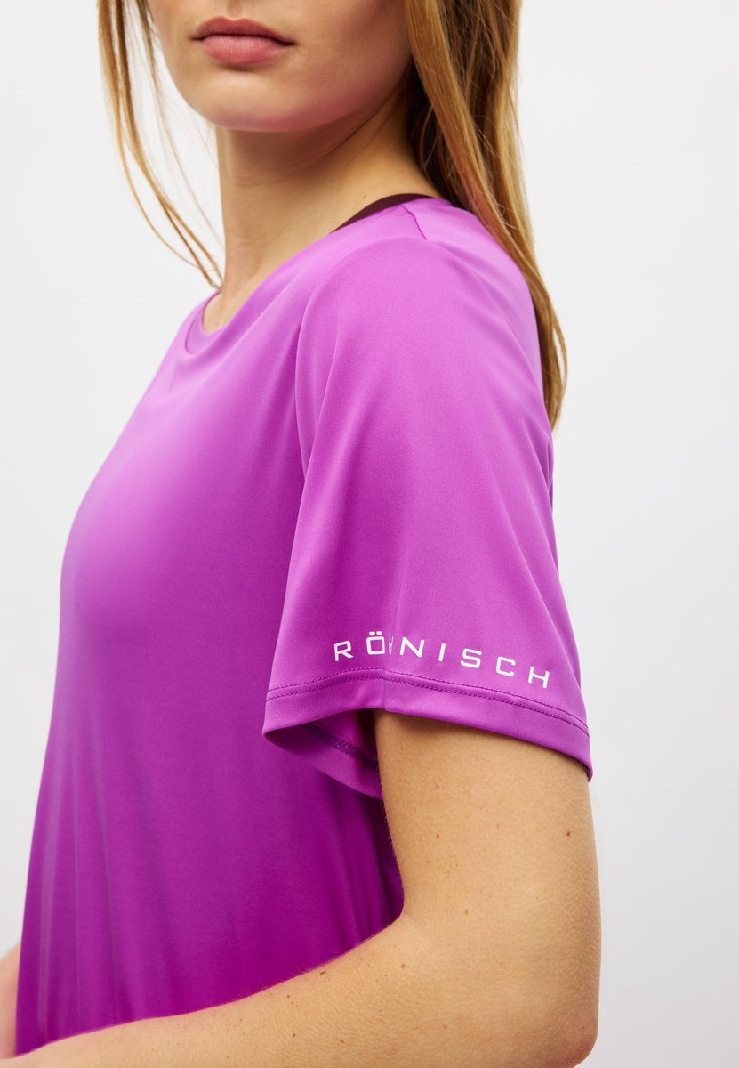 RÖHNISCH - Team Logo Tee - Training t-shirt korte mouw dames - Paars
