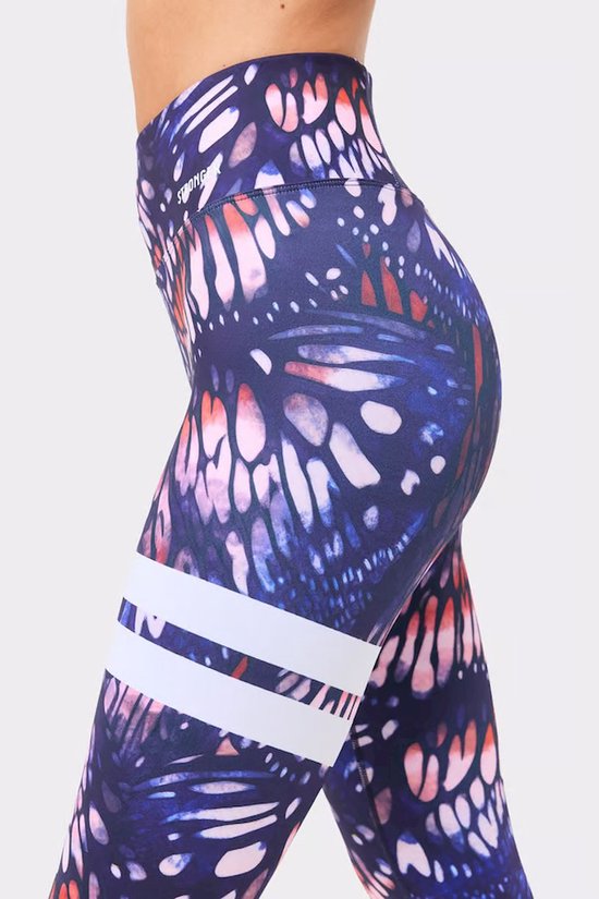 STRONGER - explore printed leggings - Lange trainingslegging dames - Blauw — afbeelding 5