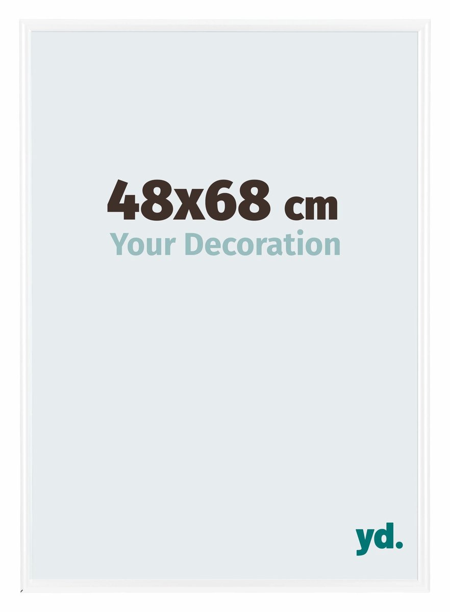 yd. Your Decoration - Fotolijst 48x68 cm - Kunststof - Wit Hoogglans - Bordeaux