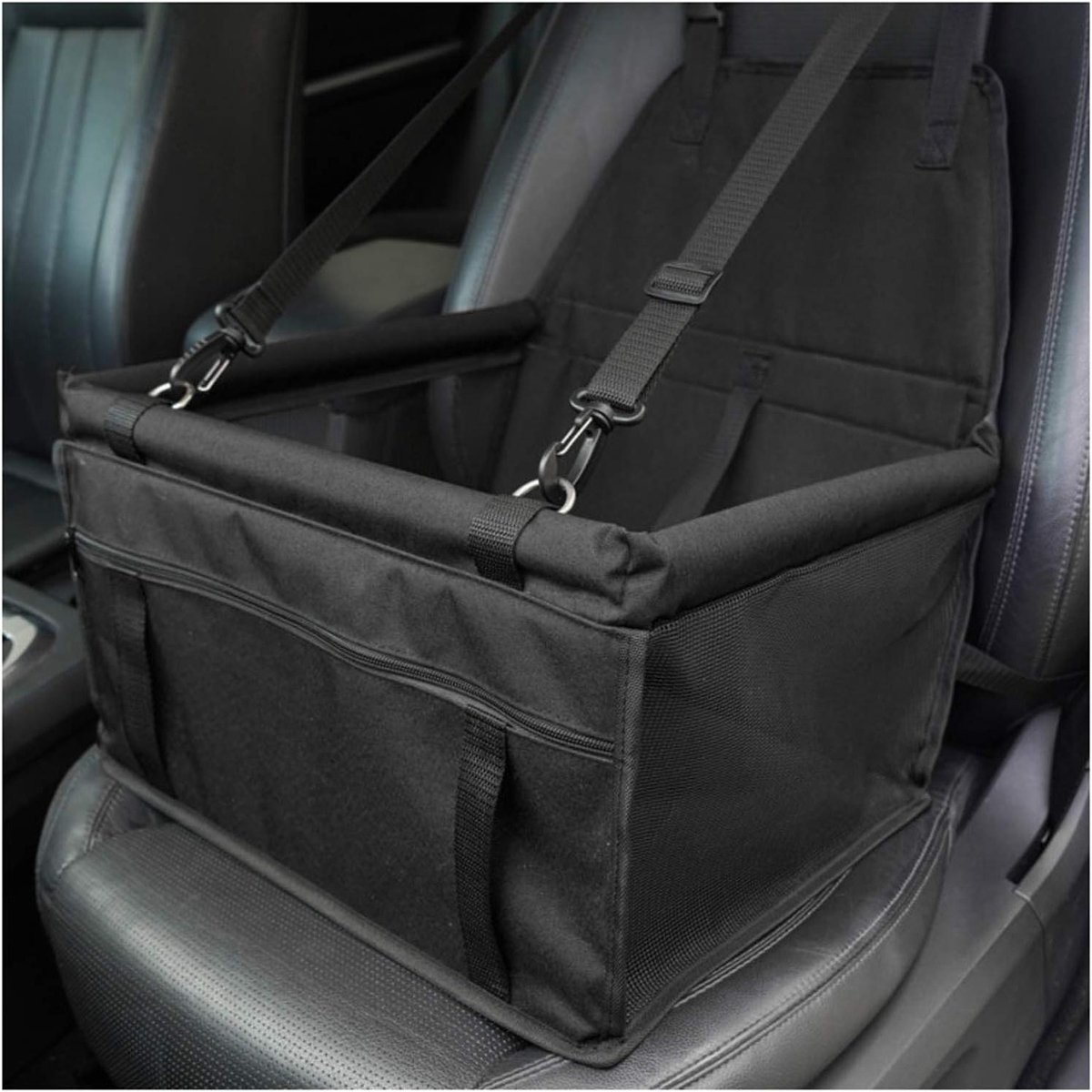 Honden Autostoel - Reismand Hond - Veilig Reizen - Waterdicht Oxford Materiaal - 40 x 32 x 24 cm - Zwart