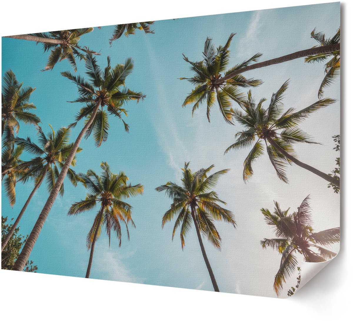 Coloray Polycanvas Wandposter - Stedelijke Elegantie, Fotografie - A4 - Blauw Illustratie - Rechthoek - Interieurdecoratie - Woonkamer, Slaapkamer, Kantoor - Modern