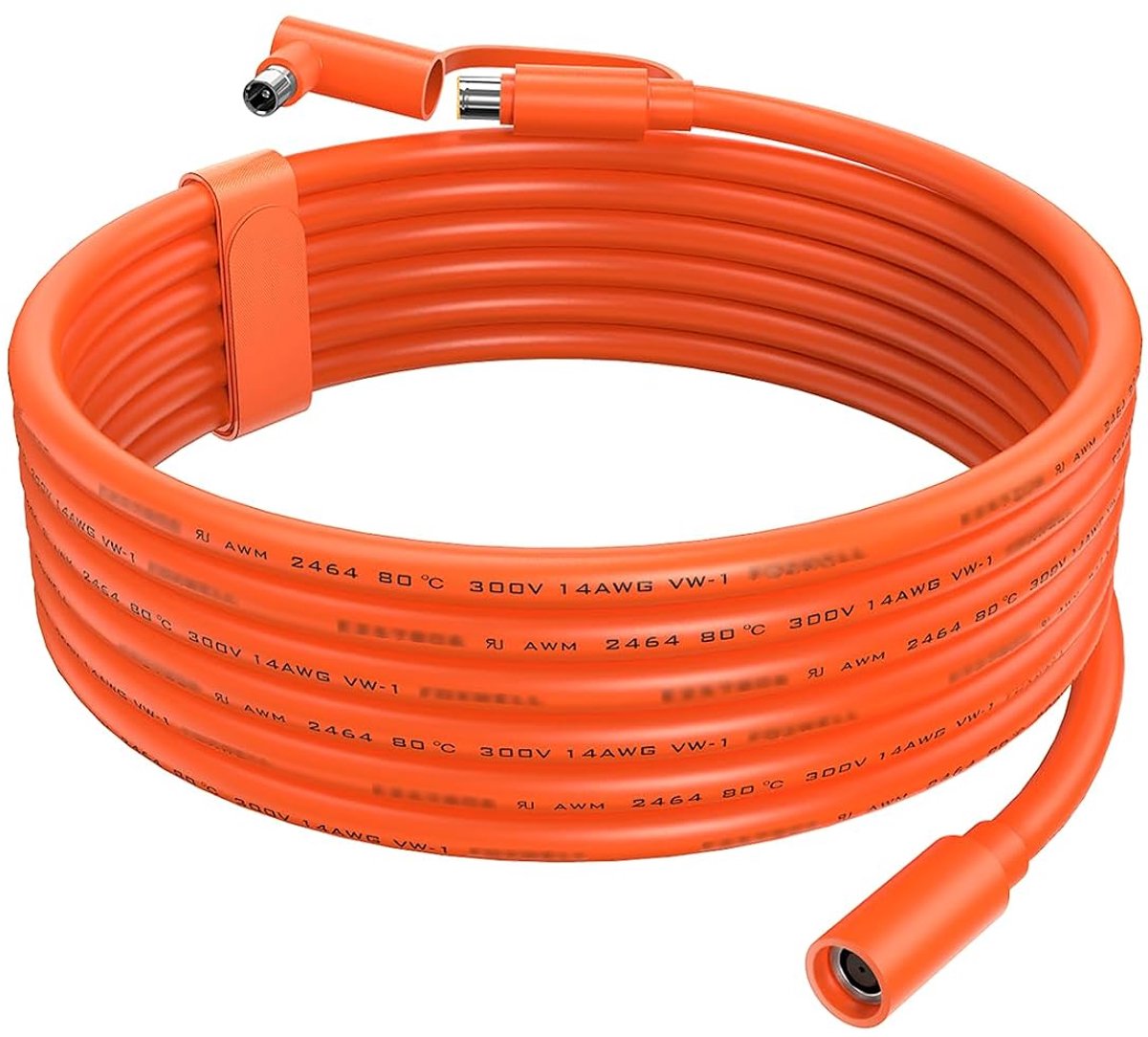 DC 8 mm verlengkabel voor zonnegeneratoren, 3 m, DC-kabel voor en de meeste powerstations en zonnepanelen, met DC7909 en bovendien DC8020 voedingsadapter, 14AWG