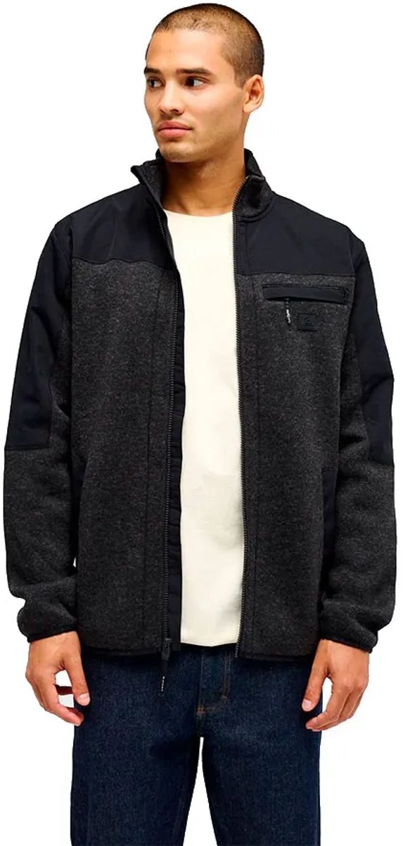 Quiksilver Keller Outdoor Sweatshirt Met Rits 2XL Man Zwart