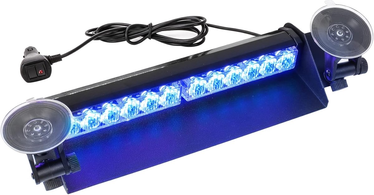 Waarschuwingslicht 15 Inch 12LED 12-24V 9 Modi Noodverlichting IP65 Auto Bestelwagen Vrachtwagen Hulpdiensten Voertuig
