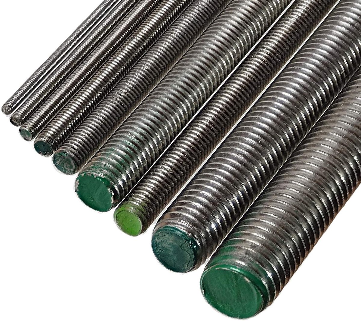 10 stuks M12 schroefdraadstangen roestvrij staal DIN 975 976 schroefdraadstang VA V2A A2 1 m meter