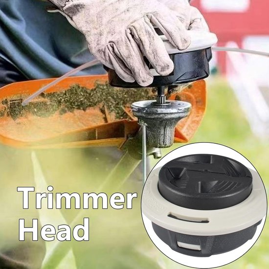 Vervang de maaikop AutoCut C26-2, draadkop voor bosmaaier, trimmerkop met robuuste stalen knop, voor Stihl FS55 FS56 FS55RT FS56R FS70 FS70R FS74 FS76 FS80, M10x1.0FLH — afbeelding 2