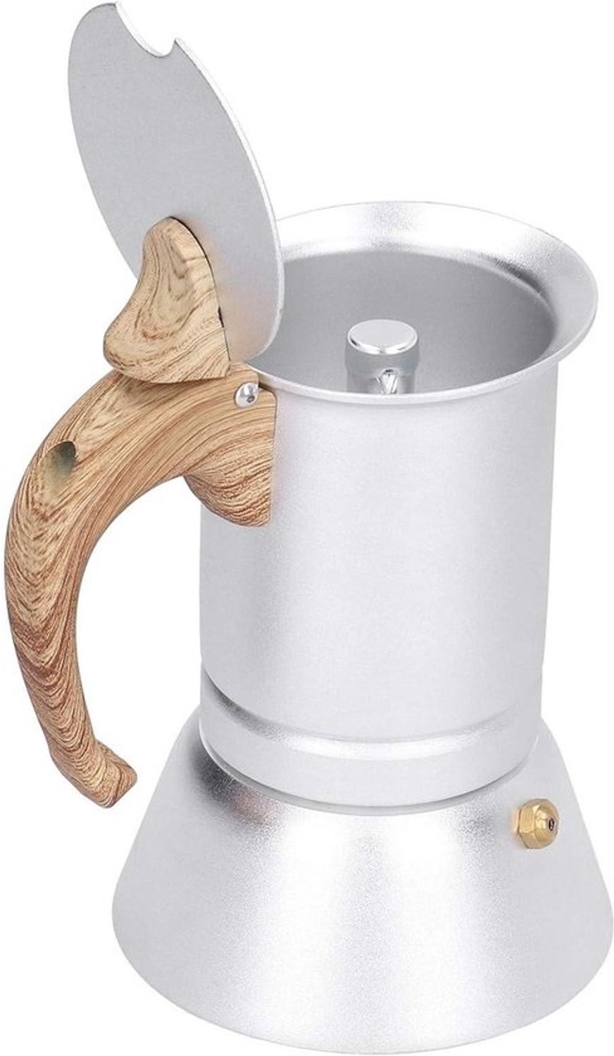 Koffiezetapparaat - Espressopot - Koffie bereiden - Geschikt voor inductie - 150 ml - Zilver