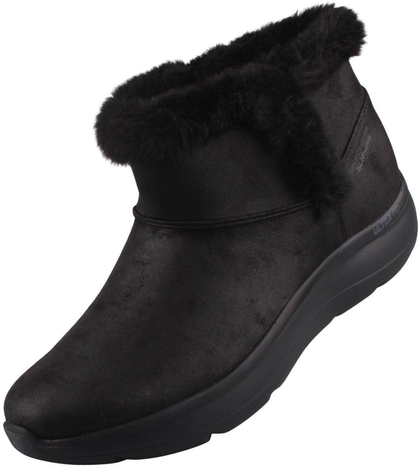 Skechers Slip-Ins On The Go Encore – Winter Joy damesenkellaarsjes zwart 144797-BBK