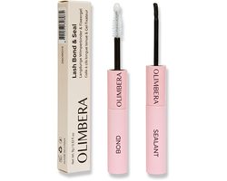 Olimbera® 2-in-1 Lash Bond and Seal | Wimperlijm voor Cluster Wimpers | DIY Wimperextensions Lijm | Tot 14 Dagen Hold | Waterproof & Zweetbestendig | Vernieuwde Formule & CPNP Geregistreerd | Zwart & Transparant