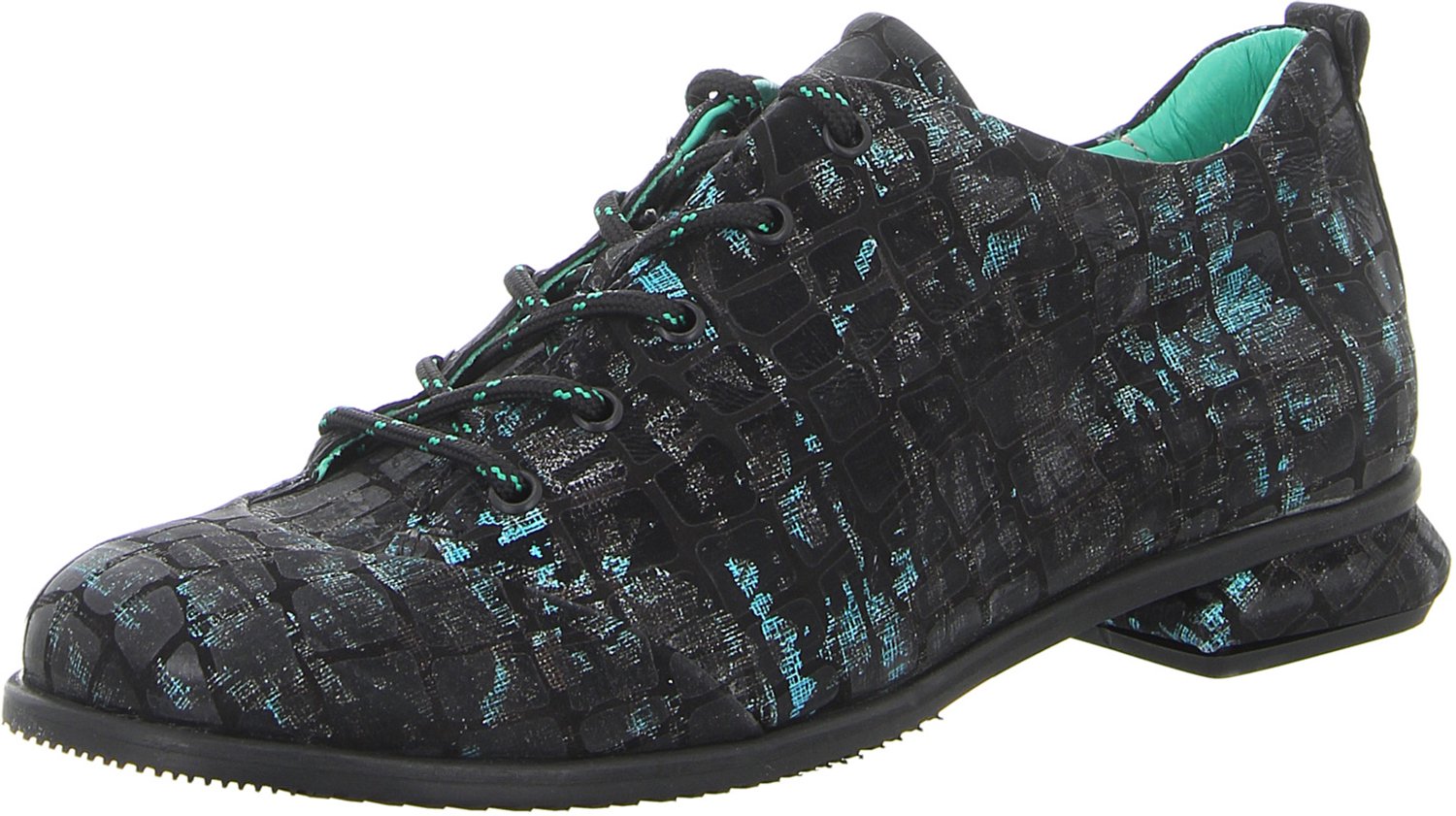 Simen dames veterschoenen zwart maat 38