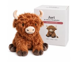 Happy Hug Jari - Verzwaringsknuffel met Cadeaudoos - Schotse Hooglander - 2 kg - 45 cm