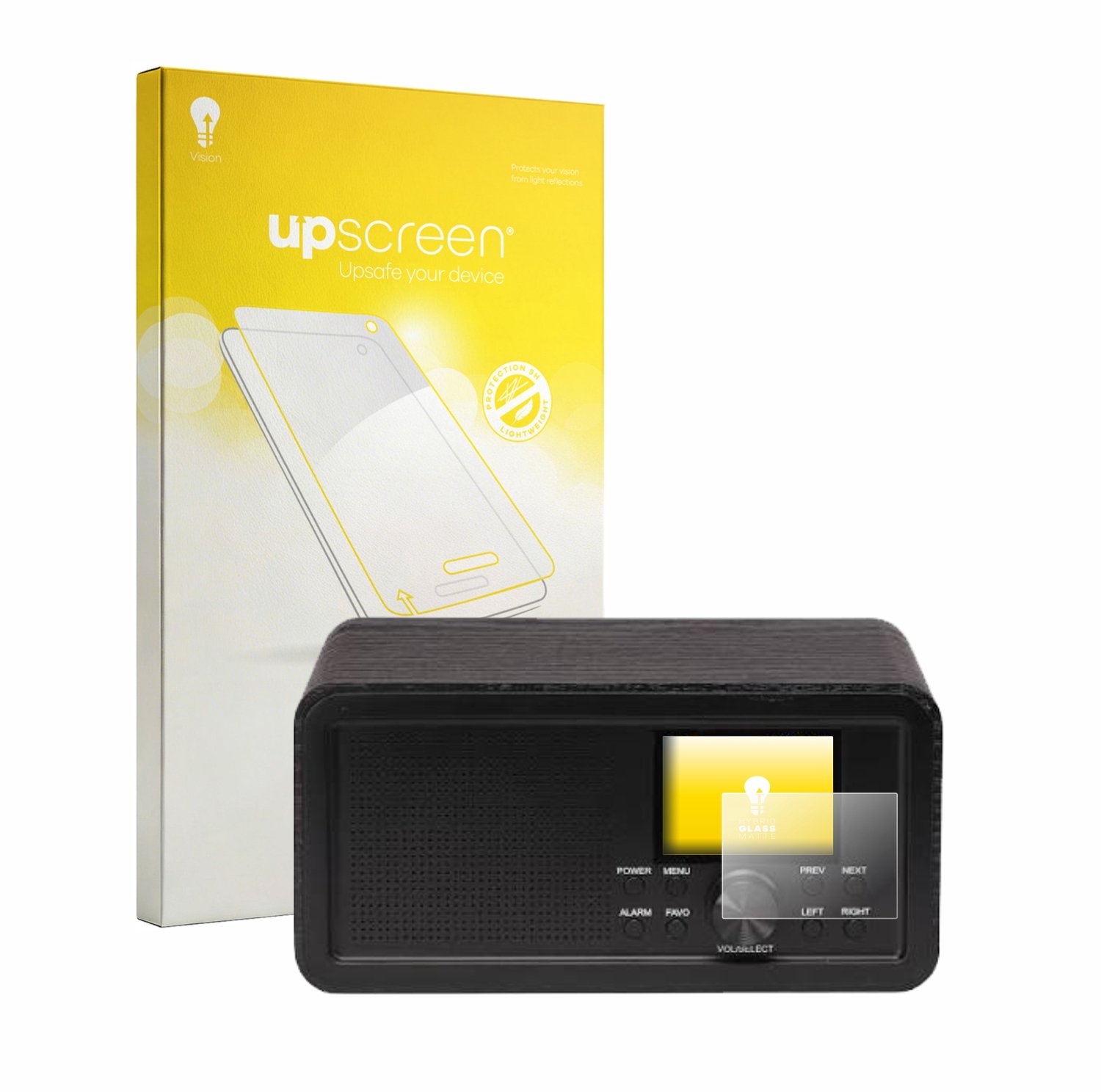 upscreen - Screenprotector voor Denver DIR-200 - Folie Beschermfolie Beschermglas matte
