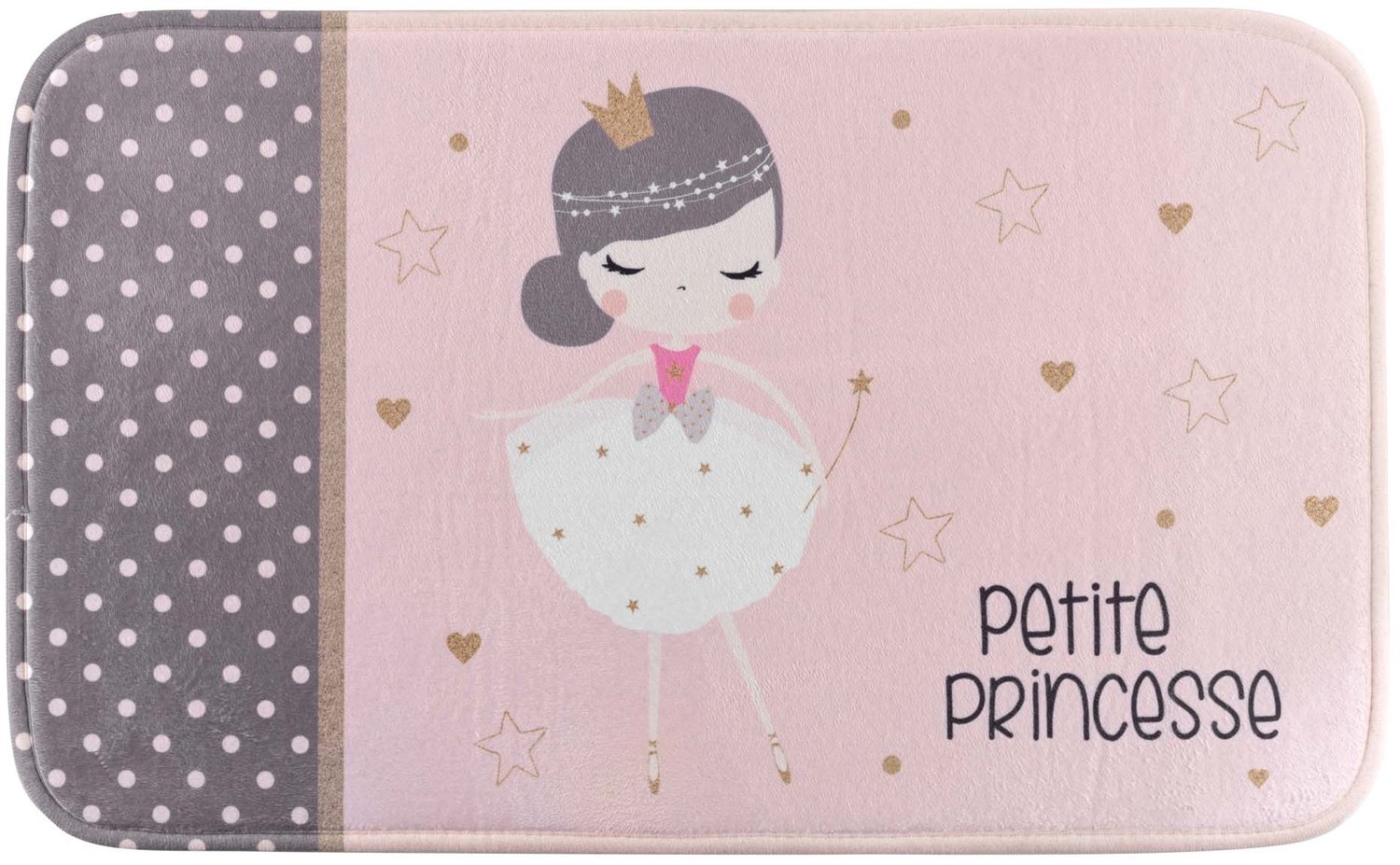 Douceur d'intérieur - Kindervloerkleed PETITE PRINCESSE, 45 x 75 cm