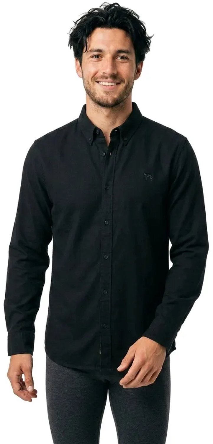 Wrangler Oxford Overhemd Met Lange Mouwen XL Man Zwart