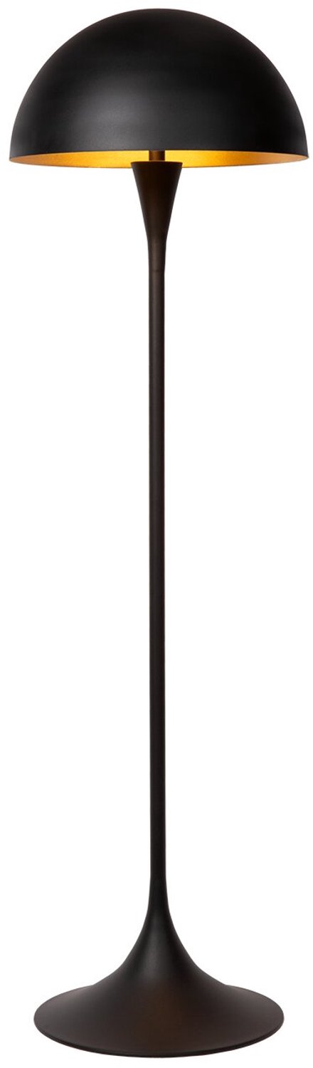 Atmooz - Vloerlamp Taluha - Zwart met Gouden Binnenkant - Ø 40 cm - Metaal - E27 Fitting - 140 cm