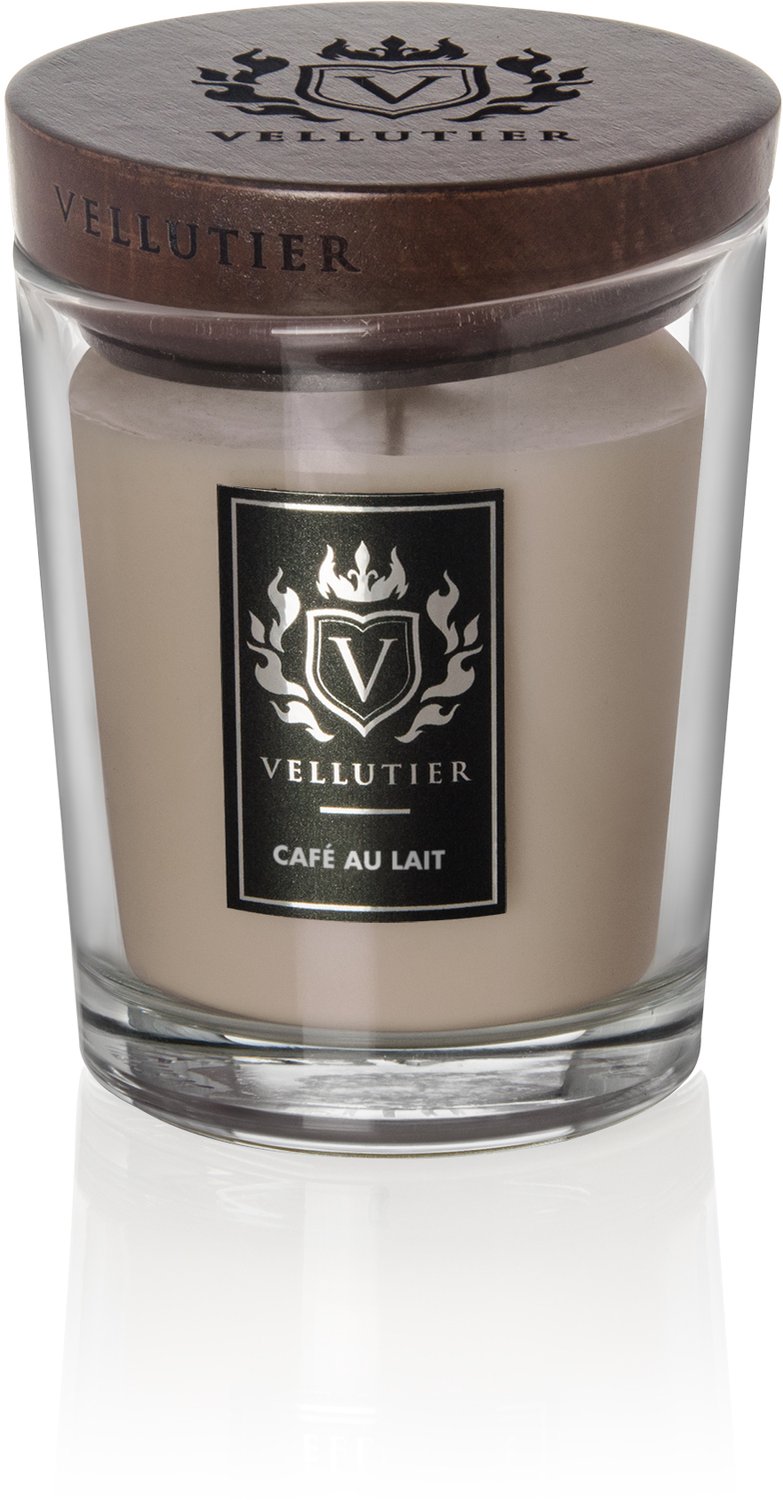 Vellutier Geurkaars Medium Café Au Lait - 12 cm / ø 9 cm beige