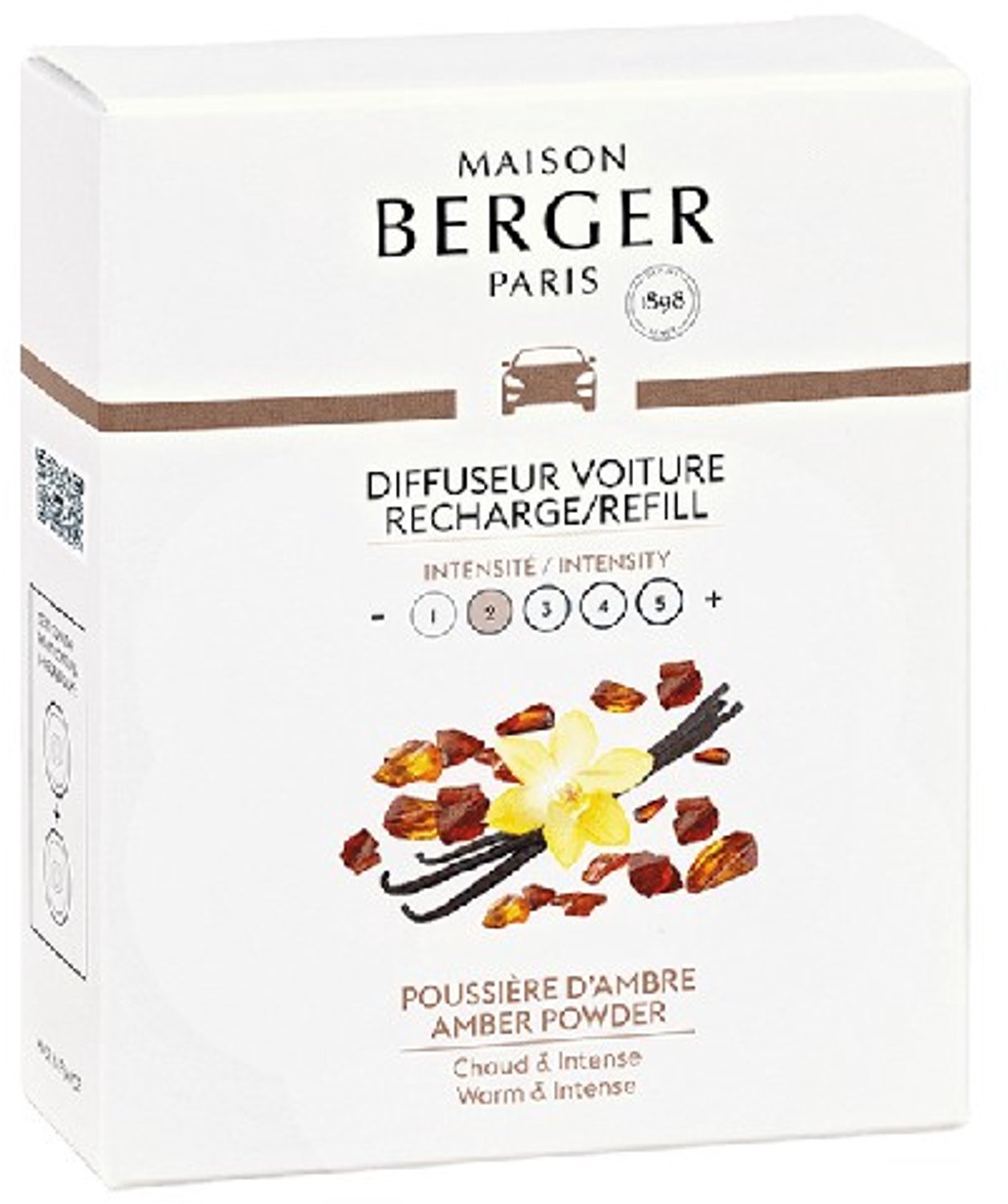 Car diffuser refill Poussière d'ambre/Amber powder
