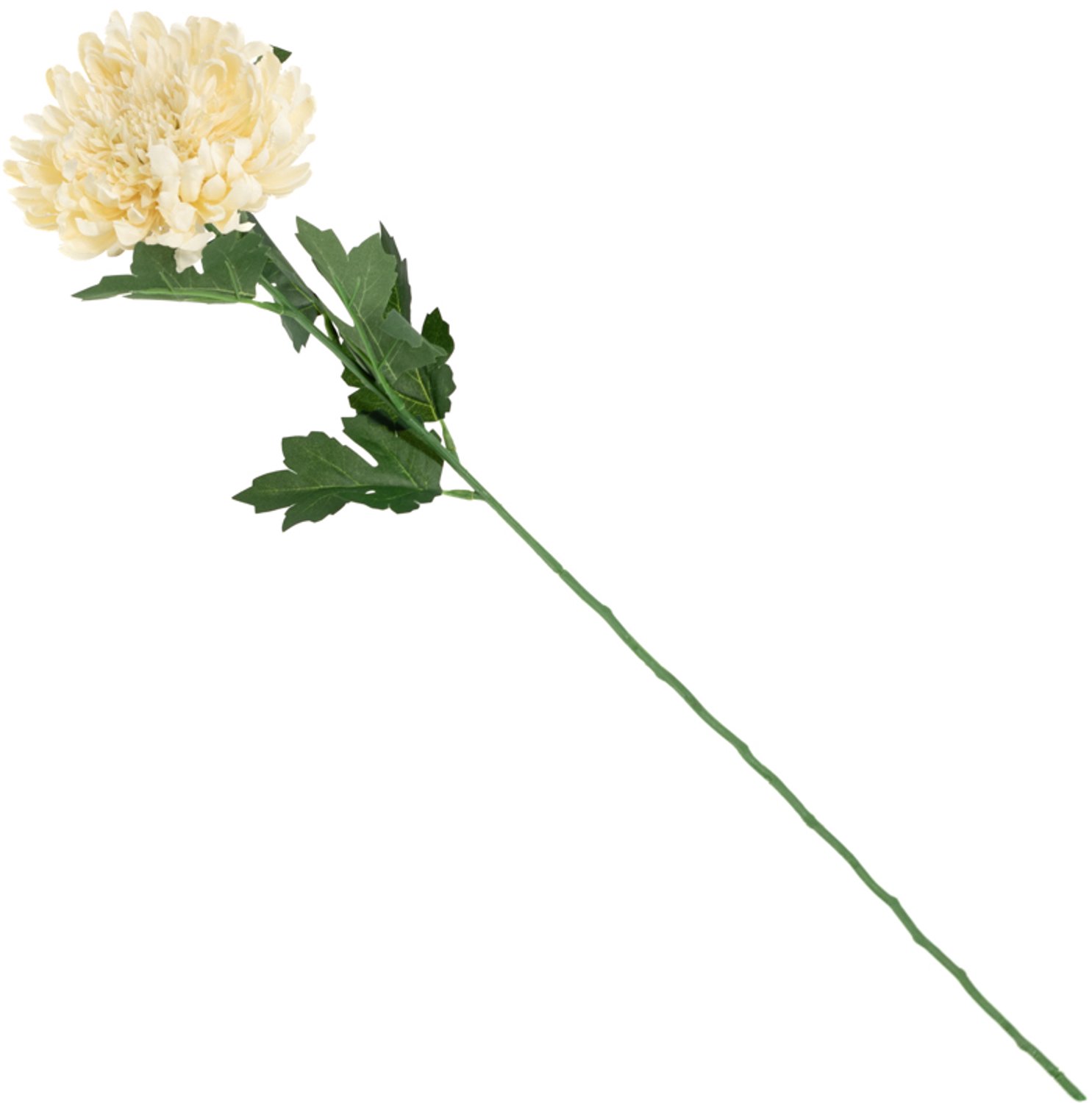 Kunstbloem chrysant 63cm off-white