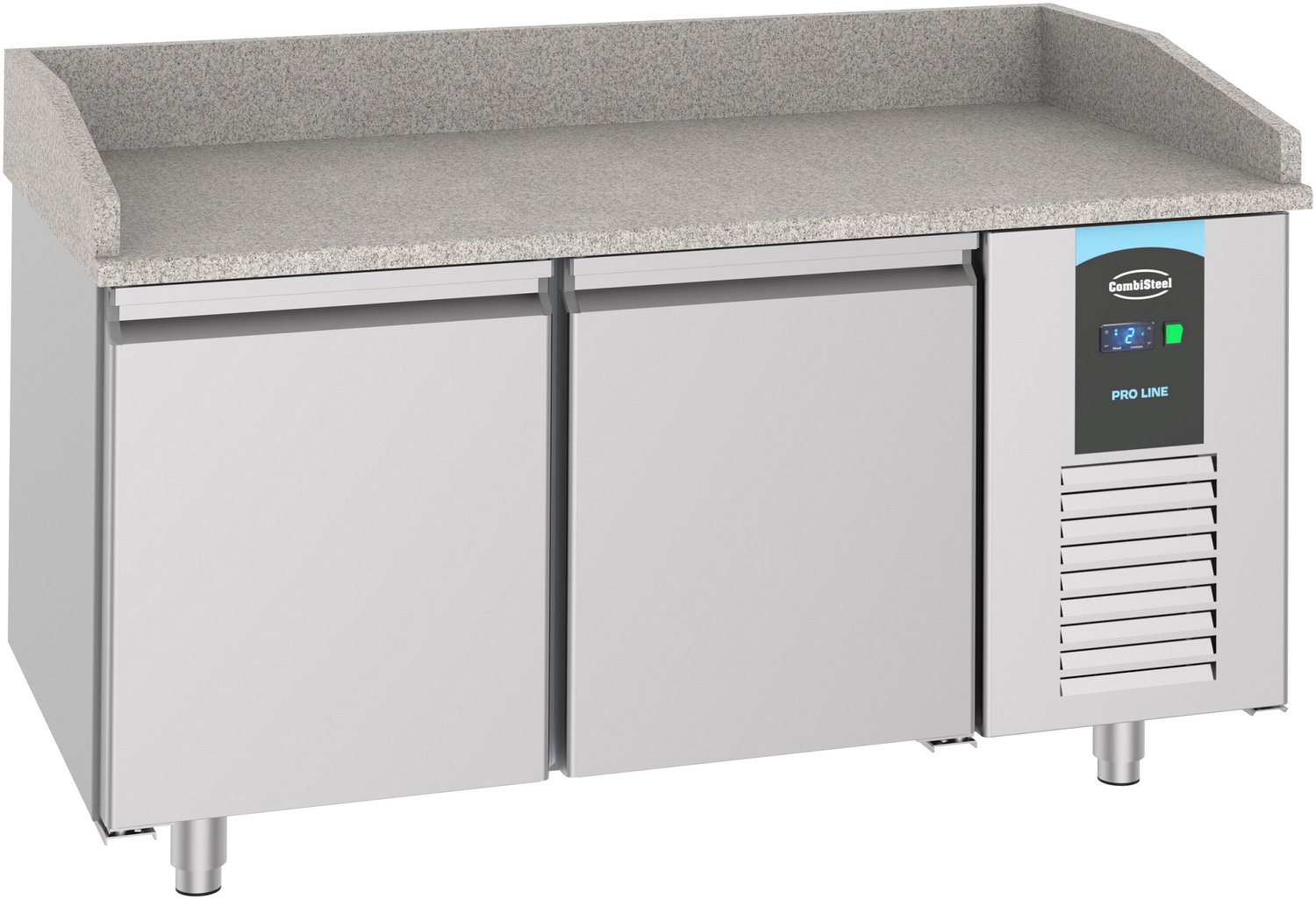Combisteel Pizzawerkbank - 2 Deuren - RVS - Combisteel - 7489.5220 - Horeca & Professioneel Grijs