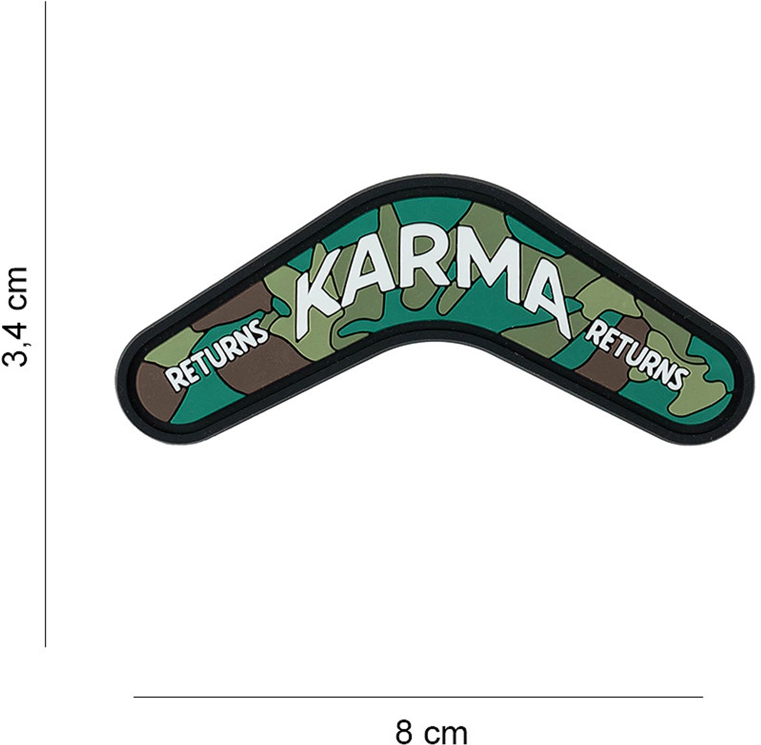 Embleem 3D PVC Karma returns #4106