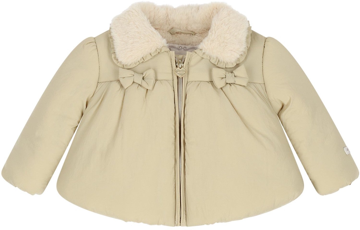 Le Chic - BAIRY fur & bows winter coat - Dune Delight - Maat 68