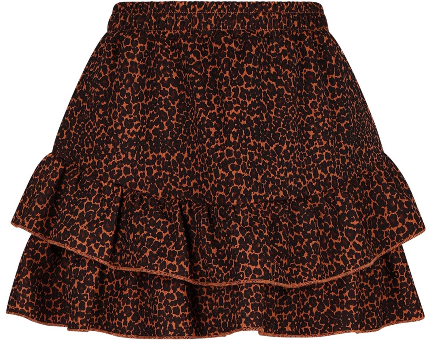 NoBell' - Naia Leopard Printed Skirt - Cinnamon - Maat 146-152
