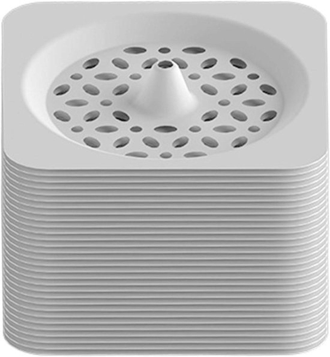 Afvoerrooster voor de douche - Haarvanger en zeef - Helpt verstopping voorkomen - Anti-verstoppingsontwerp - Medium 8.9 cm - Grijs