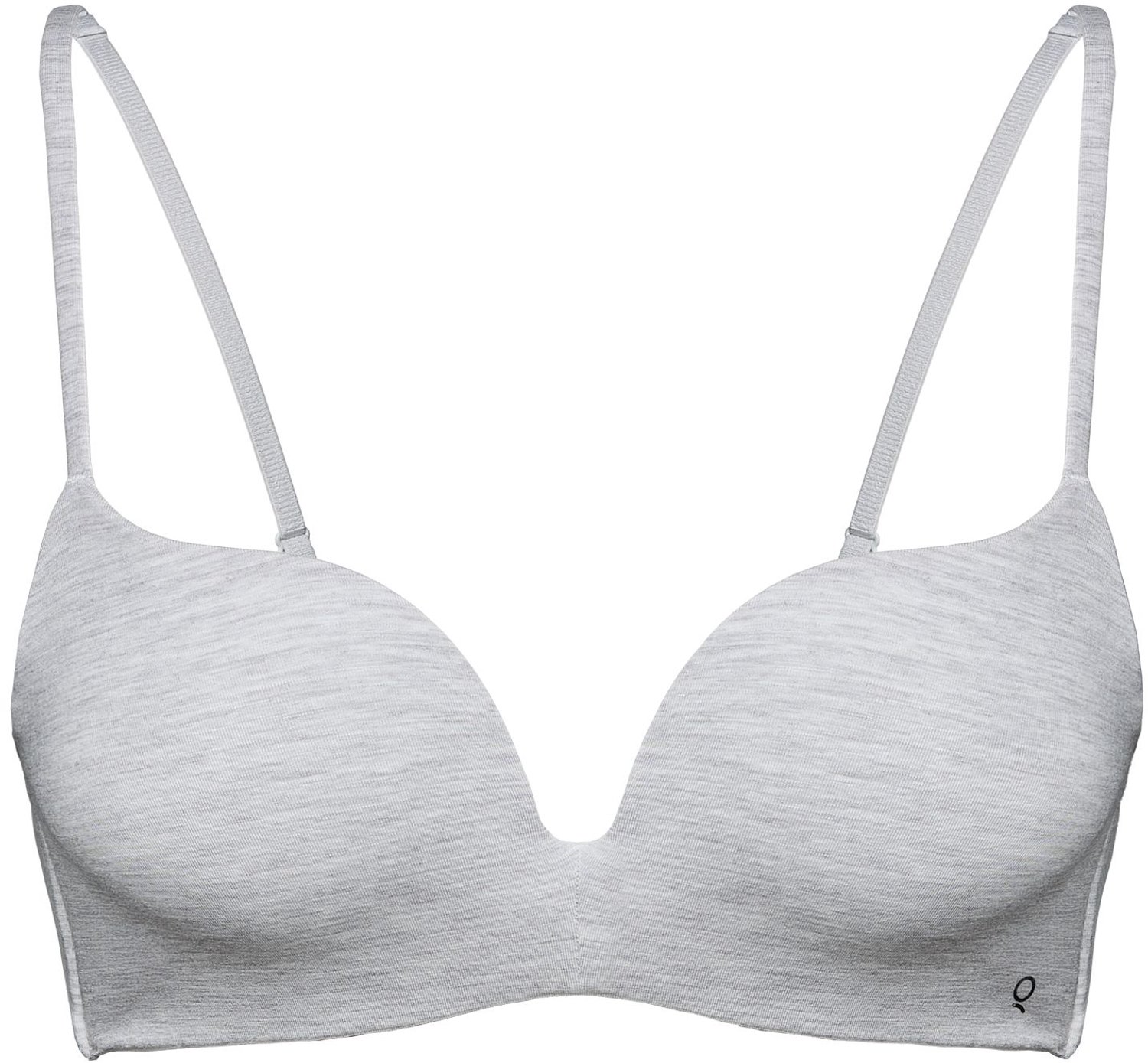 ESOTIQ Comfie - Push-upbeha - Lichtgrijs gemêleerd - Beugel - T-shirtmodel
