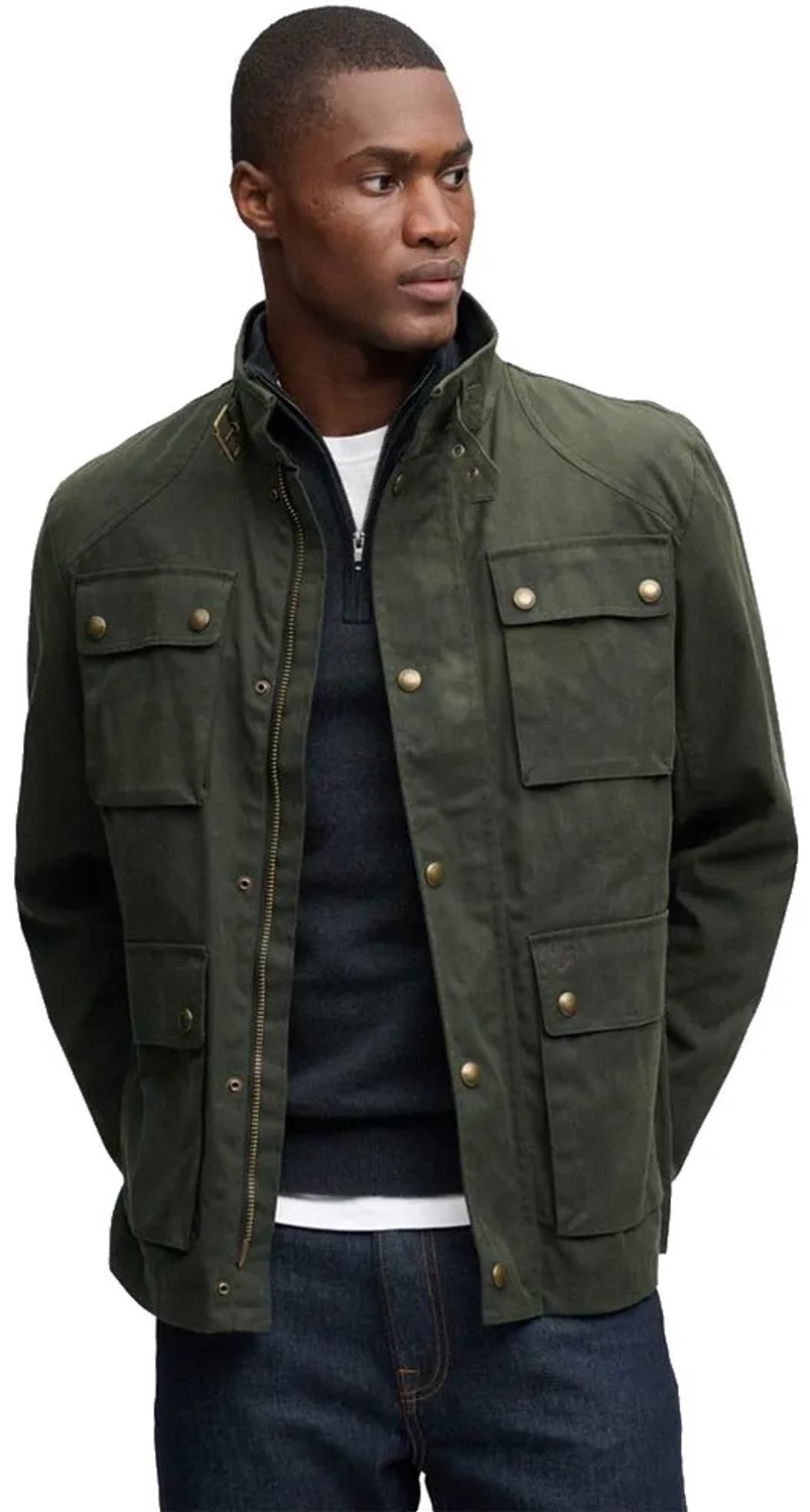 Superdry Wax Racer Jas L Man Groen