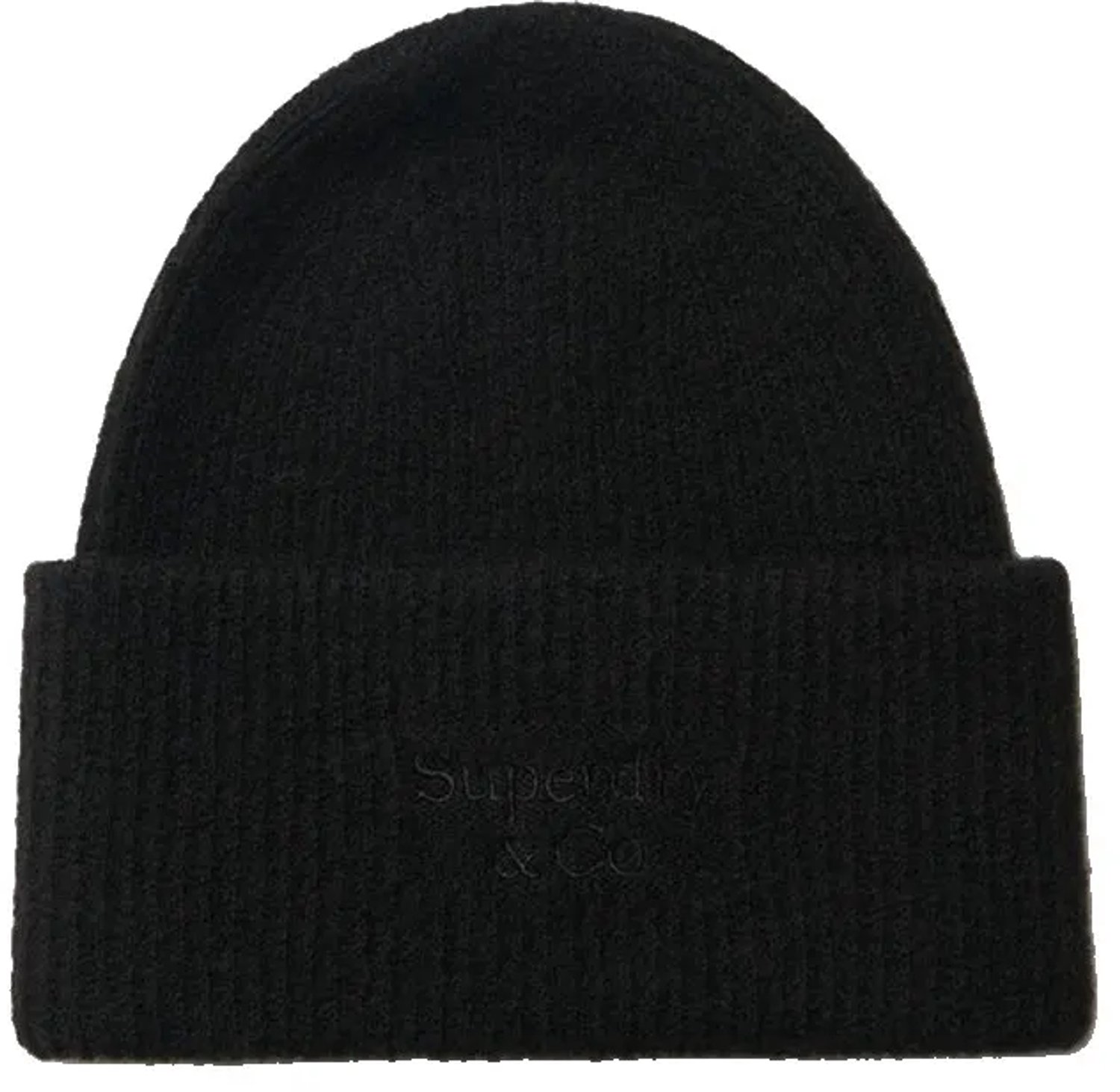 Superdry Heritage Rib Knit Muts Zwart