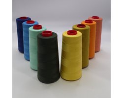 Cucirini Tre Piu Naaimachine overlock garen 6 stuks Intense Kleuren lockgaren lockmachine draad 5000 Yards Grote klos cone