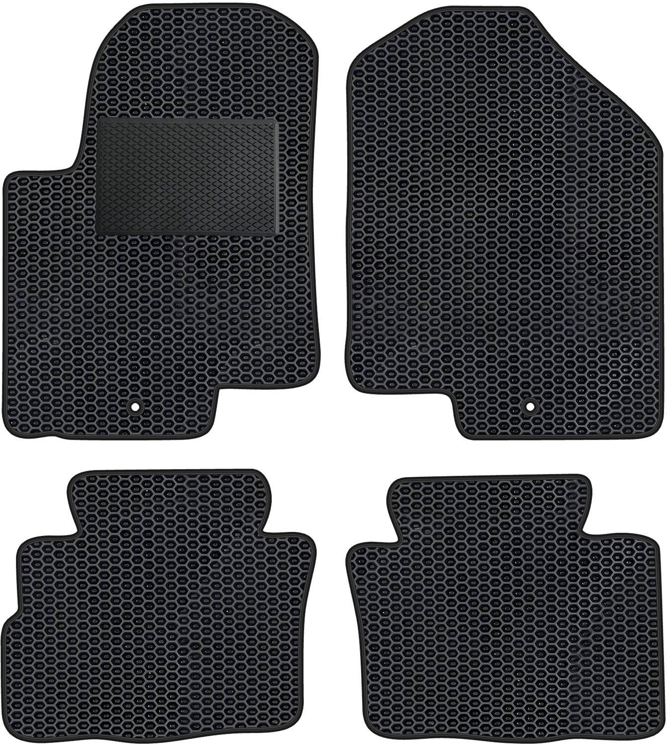 KI006 EVA POD - Compleet Auto Vloermatten Set - Geschikt voor Kia Soul I 2009-2010 - Met Versterking
