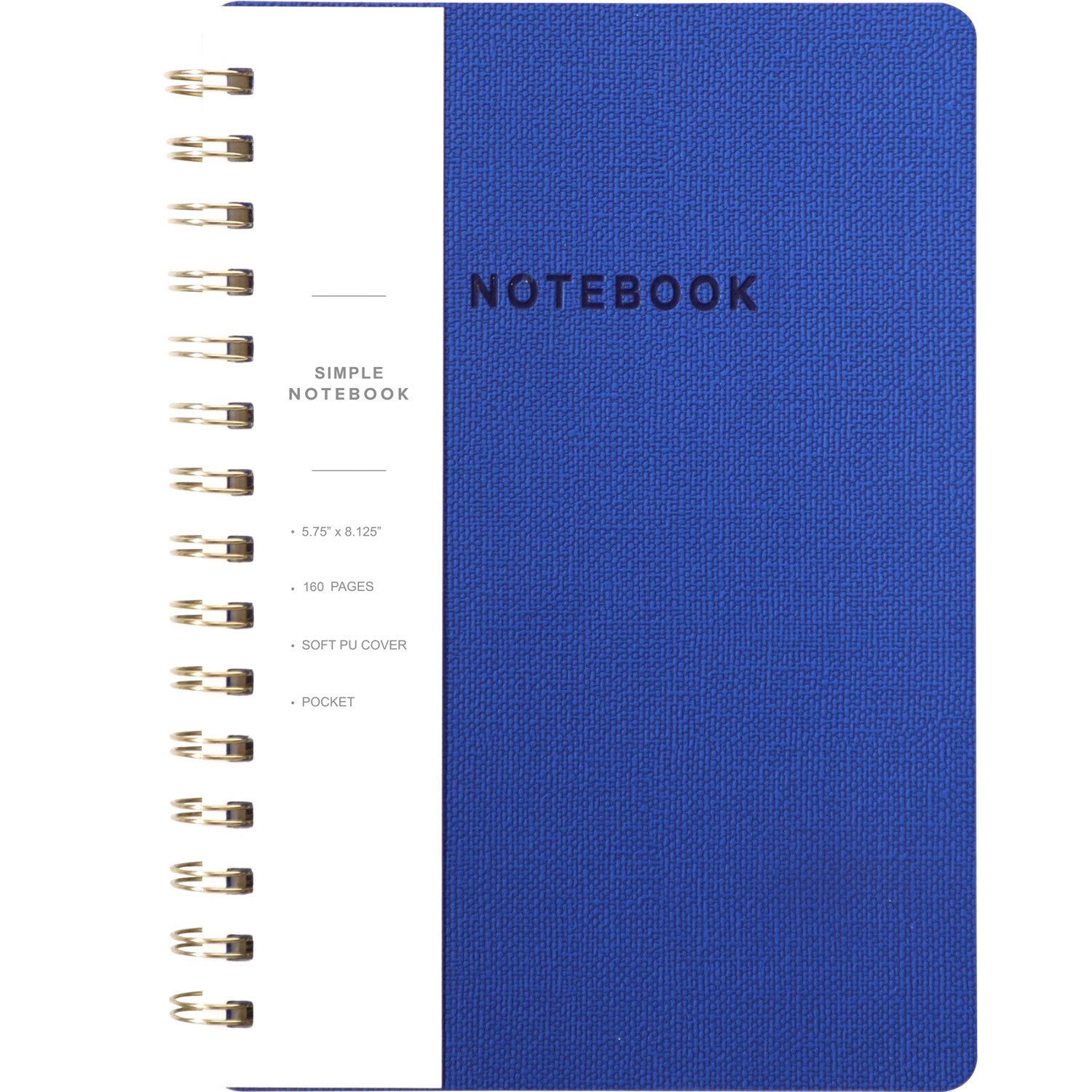 Notitieboek A5 - Spiraalbinding - voor planning en conceptontwikkeling - Blauw