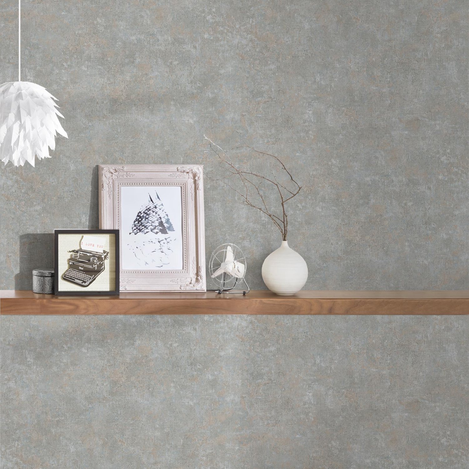 GEMELEERD BEHANG | Modern & Landelijk - grijs blauw bruin - A.S. Création History of Art