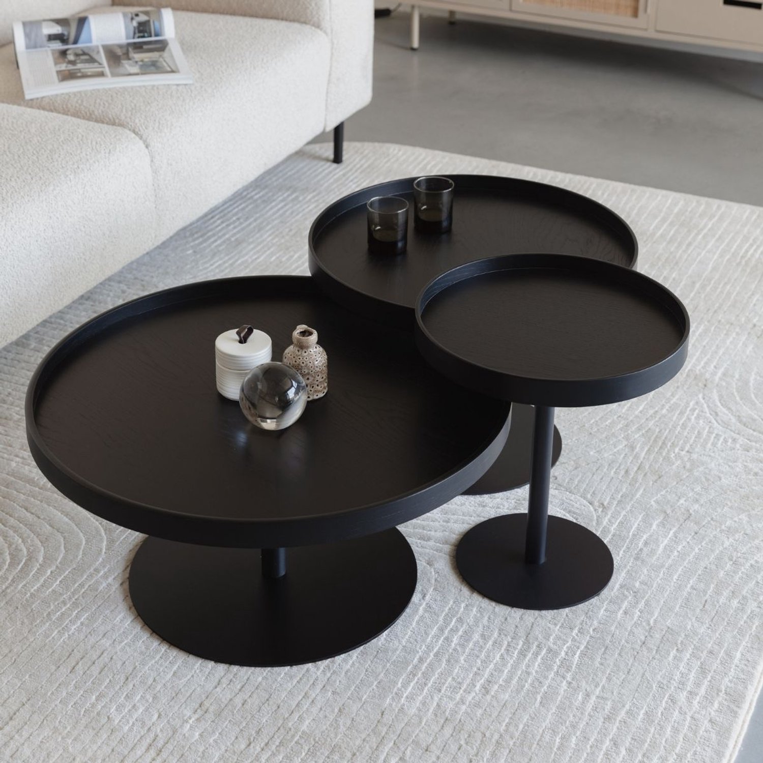 Puur Lars sidetable zwart