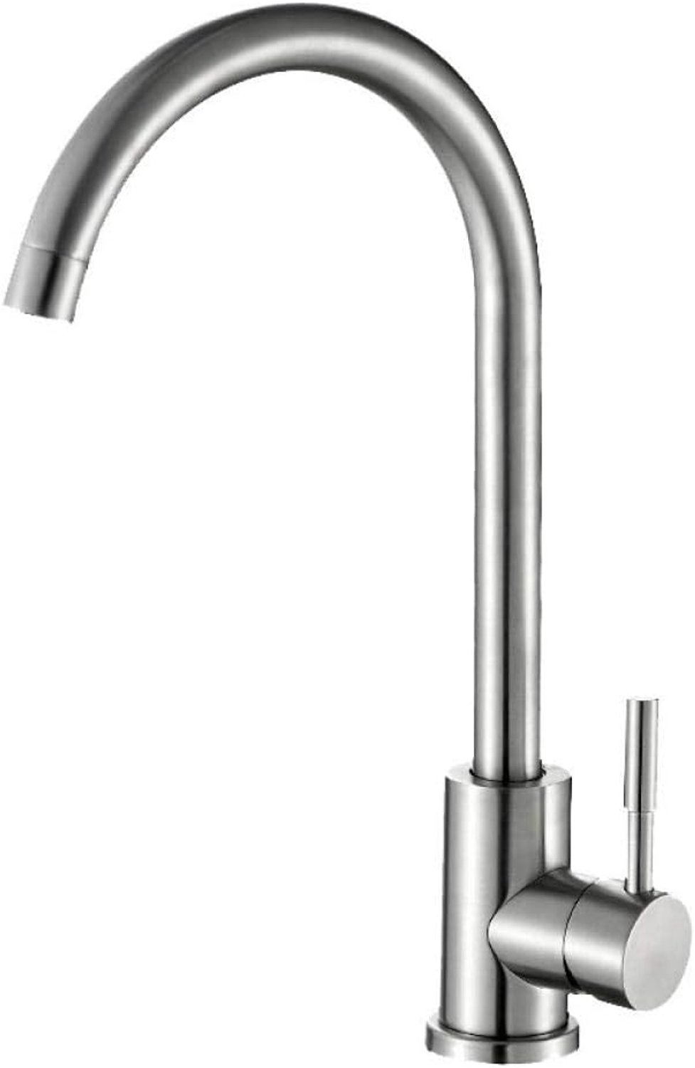 Spoelbak enkel koud - volledig koperen roestvrijstalen - roterende functiekraan - modern en elegant - m-winkel