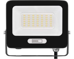 EMOS GLARO LED-schijnwerper 30 W, zwart, IP65, 3000 lm, neutraal wit, ZS2234B
