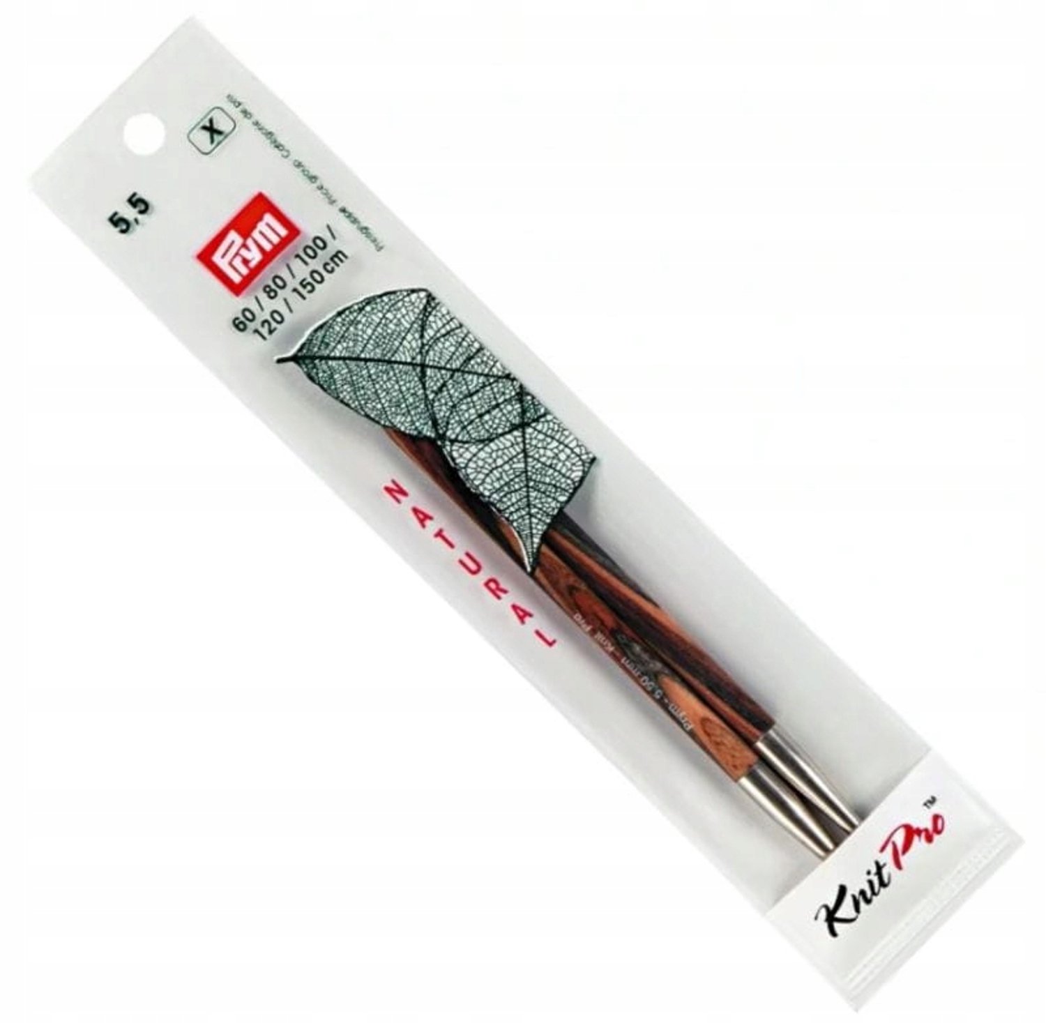 Merkloze Breinaalden Natuurlijk Hout 5,5 mm - 11,6 cm