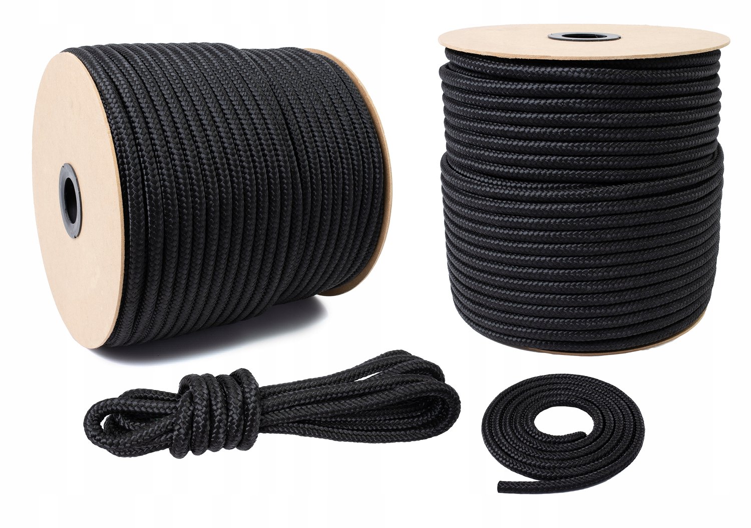 Sterke Zwarte Polypropyleen Touw 14mm - 1750kg - 10m