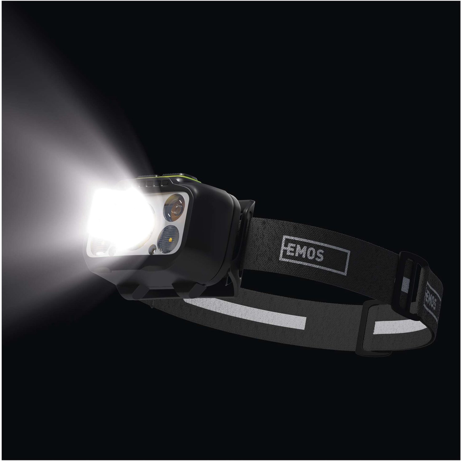 EMOS LED-hoofdlamp met oplaadfunctie, 550 lm, 110 m, Li-Pol 1000 mAh / 3x AAA, P3546