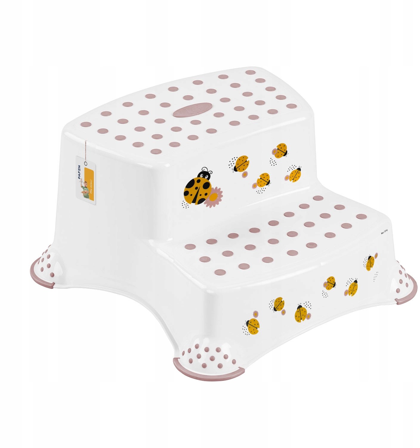 Keeeper Igor Ladybug Kinderkrukje 2-traps Antislip Wit