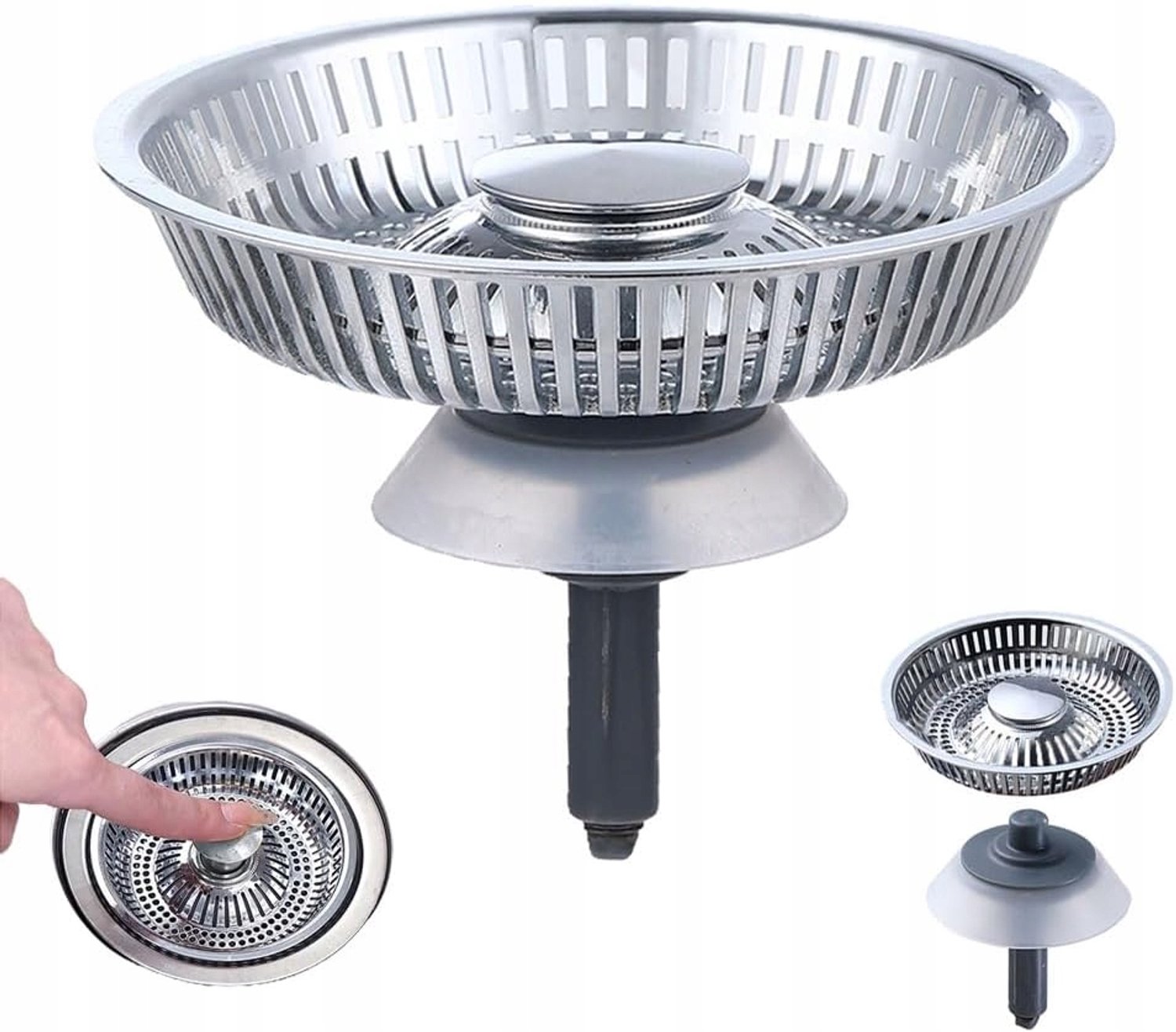 Keuken Zoutwater Stop met Zeef - Anti-verstopping