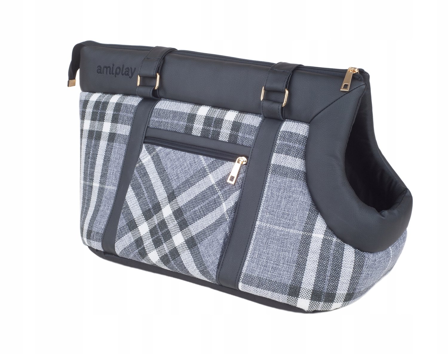 Amiplay Kent S Hondentransporttas Zwart - Comfort & Stijl