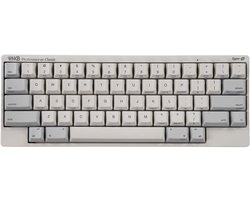 Mechanisch Toetsenbord Compact 60% - Silent Topre Schakelaars - PBT Toetsen - Wit - Voor Programmeren En Zakelijk Gebruik