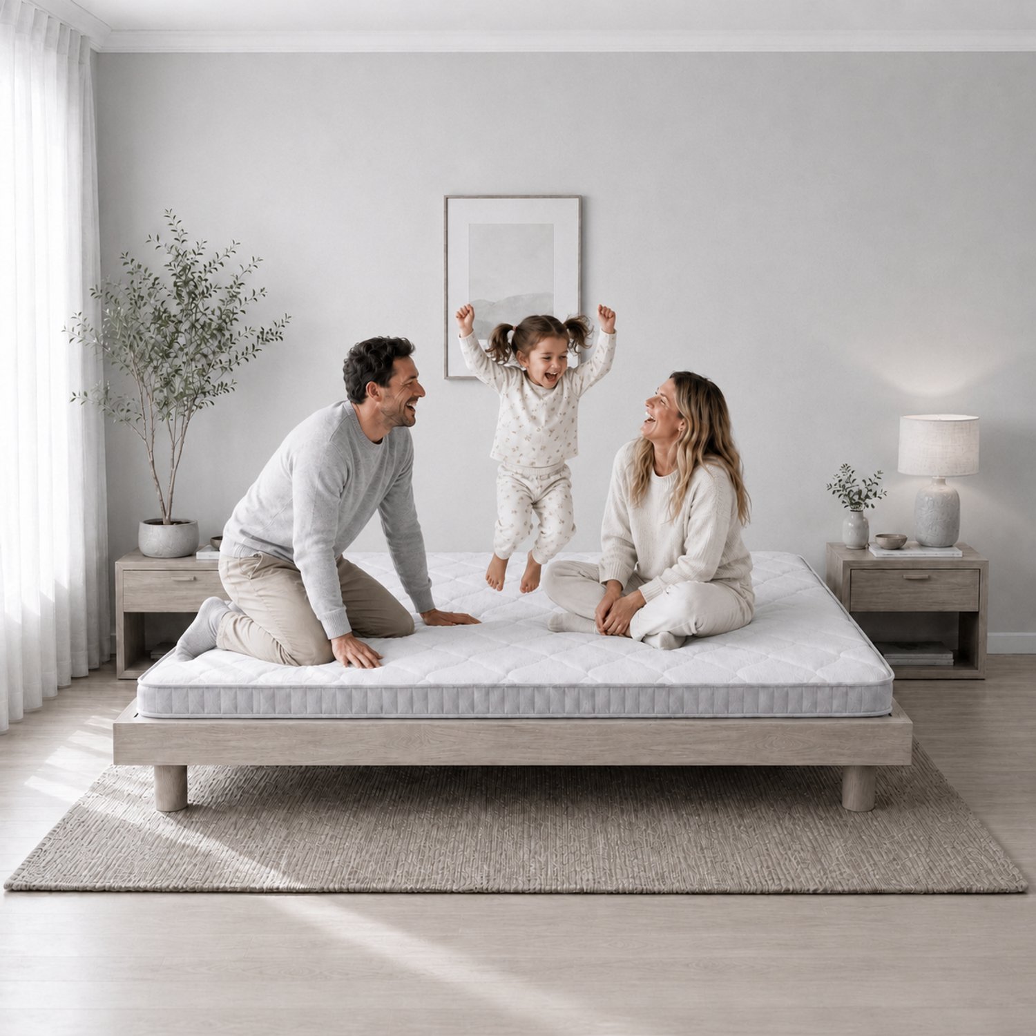 CHICFURN Pocketveringmatras 140 x 200 x 10 cm - 7 zones - voor slaapbank